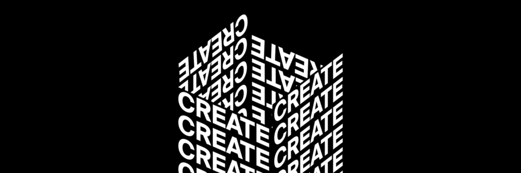 Create header kinetic typography.