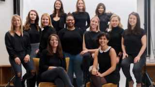 The 10 female founders on the Stealth Mode program, and team members Catherine and Sara.