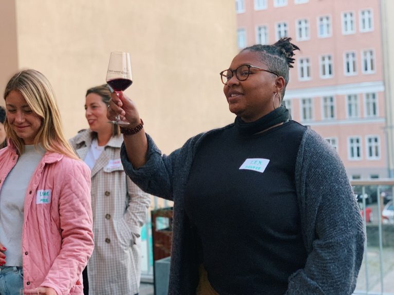 Female founders meet at the Stealth Mode Kick Off event.