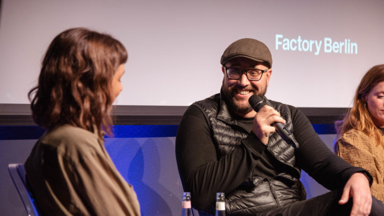 Doctorly's Samir El-Alami speaks on a Digital Health Fold Rush panel at Factory Berlin.